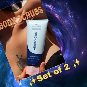 Athena Club Super Bloom Sugar Scrub - Blue & Pink Packaging